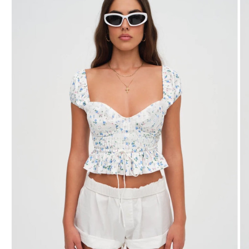 For Love & Lemons Opal Floral Blouse